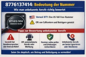 8776137414: Bedeutung der Nummer und wie man unbekannte Anrufe richtig bewertet 8776137414